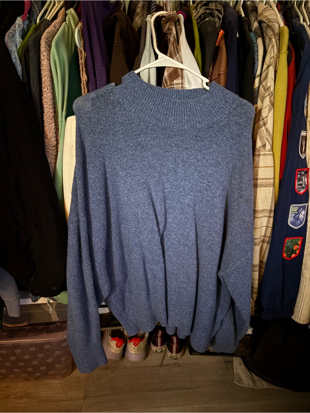 H&M Blue Turtleneck Sweater